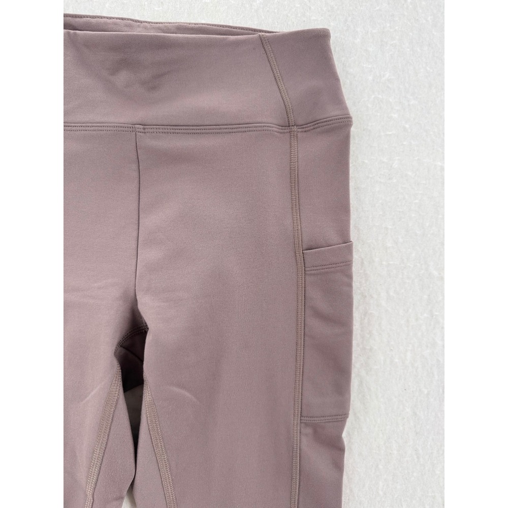 PINK - Active High Waist Side Pocket Leggings - Mauve Brown - S - Womens